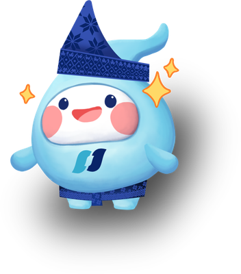 Tanjak, HBAP mascot wearing a songket headdress