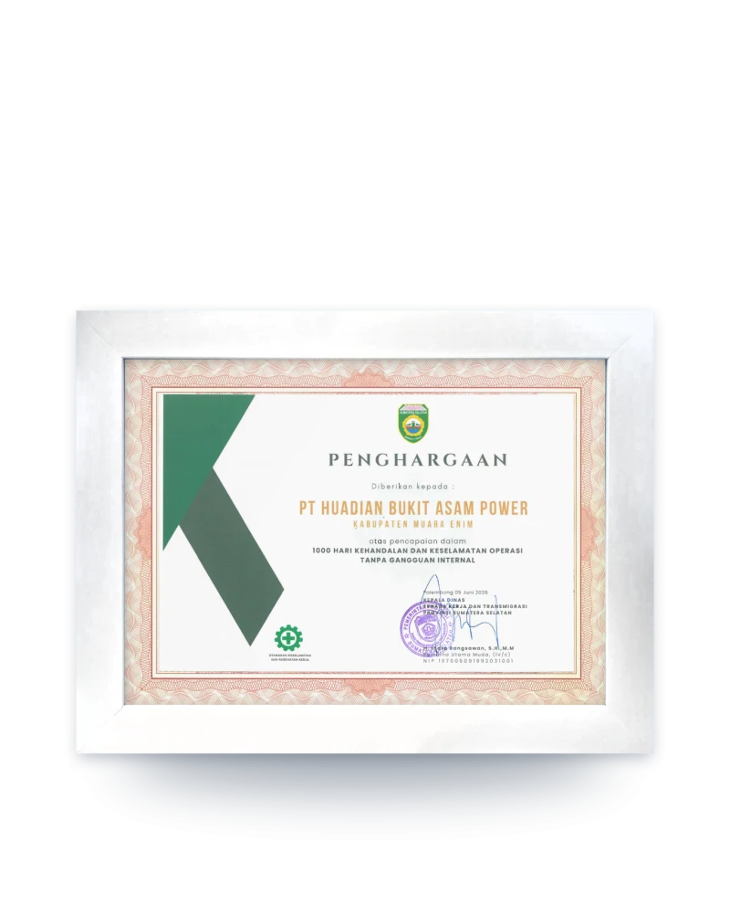 1,000 Days of Operational Reliability and Safety Without Internal Disruptions — South Sumatra Provincial Department of Labor and Transmigration