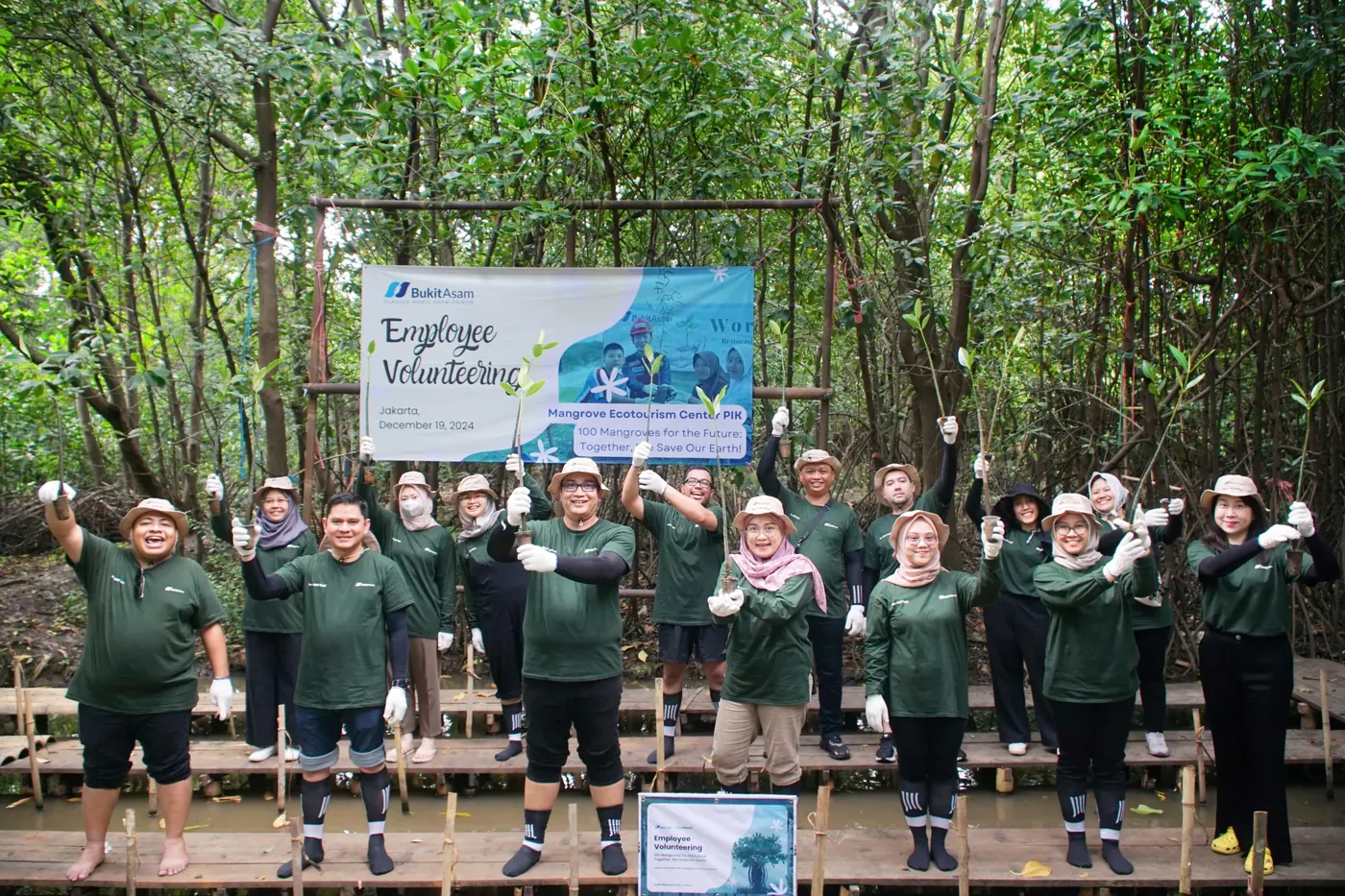 PT Huadian Bukit Asam Power Supports Environmental Sustainability Through Mangrove Planting in Ecotourism Areas
