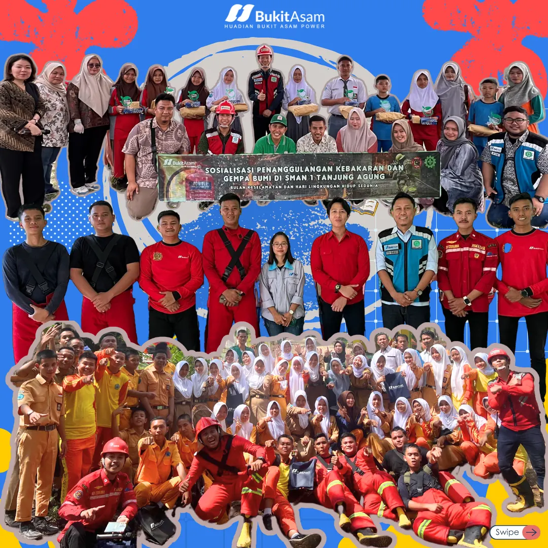 PT HBAP held a socialization on fire and earthquake prevention at SMAN 1 Tanjung Agung